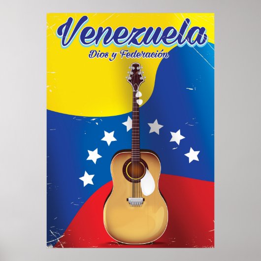Venezuela Dios y Federación Reisposter Poster (Voorkant)