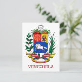 VENEZUELA - embleem/wapen/vlag/symbool Briefkaart (Staand voorkant)