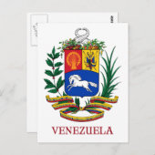 VENEZUELA - embleem/wapen/vlag/symbool Briefkaart (Voorkant / Achterkant)