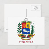 VENEZUELA - embleem/wapen/vlag/symbool Briefkaart (Voorkant / Achterkant)