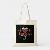 Venezuela en el Corazon Venezolaanse Pride Tote Bag (Achterkant)