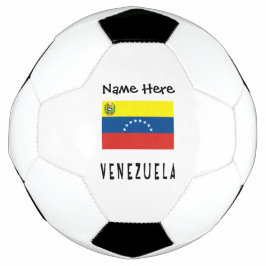 Venezuela en Venezolaanse vlag met je naam Socce Voetbal