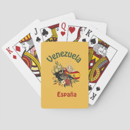 Venezuela + España – fusión de raíces y orgullo  Pokerkaarten