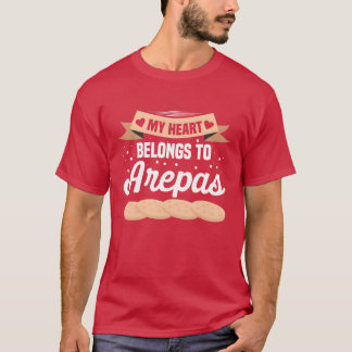 Venezuela Eten Arepas traditioneel eten meisje T-shirt