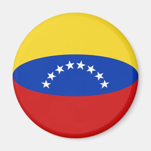 Venezuela Fisheye Flag Magnet (Voorkant)