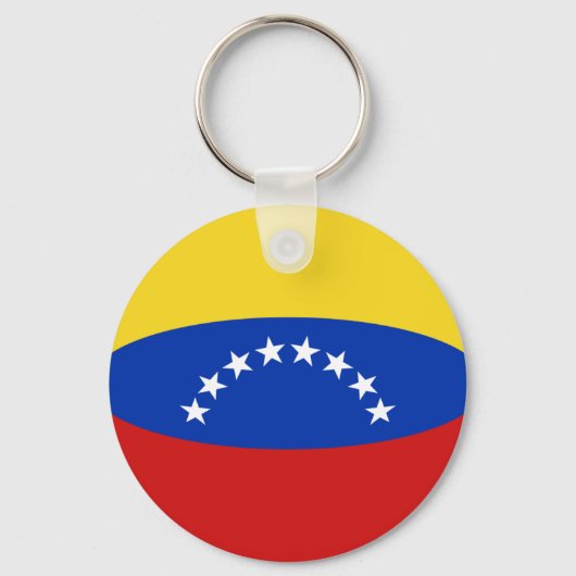 Venezuela Fisheye Flag Sleutelhanger (Voorkant)
