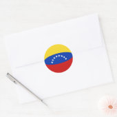 Venezuela Fisheye Vlag Sticker (Envelop)