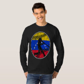 Venezuela Flag Baseball Hitter Venezuelan Flag T-shirt (Voorkant volledig)