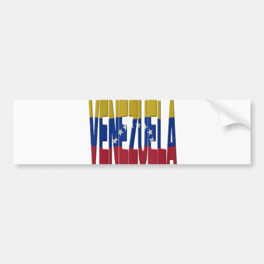 Venezuela flag bumpersticker (Voorkant)