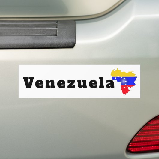 Venezuela flag bumpersticker (Op auto)