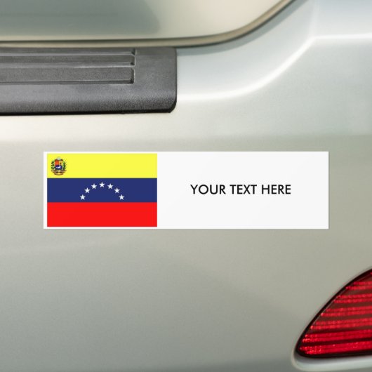 VENEZUELA FLAG Bumpersticker (Op auto)