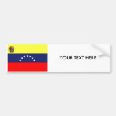 VENEZUELA FLAG Bumpersticker (Voorkant)