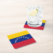 Venezuela flag custom paper drink coasters kartonnen onderzetters (Insitu)