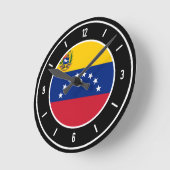 Venezuela Flag Elegant Ronde Klok (Hoek)