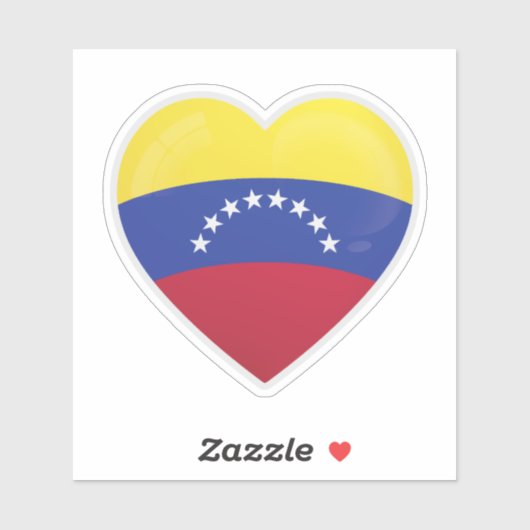 Venezuela Flag Liefde Icon Sticker (Vel)
