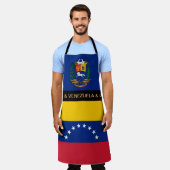 Venezuela Flag Schort, Venezuela Chefs keuken Schort (Gedragen)