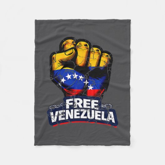 Venezuela Flag Venezuela Libre 2026 Fleece Deken (Voorkant)