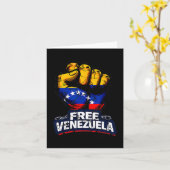 Venezuela Flag Venezuela Libre 2026  Kaart (Gele Bloem)