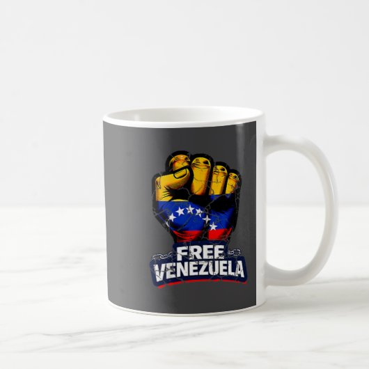 Venezuela Flag Venezuela Libre 2026  Koffiemok (Rechts)