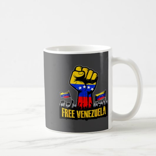 Venezuela Flag Venezuela Libre 2026  Koffiemok (Rechts)