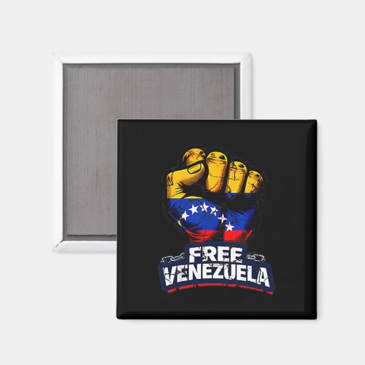 Venezuela Flag Venezuela Libre 2026  Magneet (Voorkant / Achterkant)