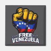 Venezuela Flag Venezuela Libre 2026  Magneet (Voorkant)