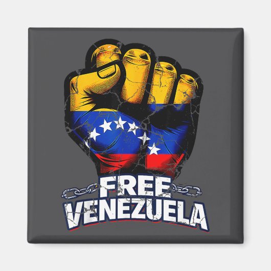 Venezuela Flag Venezuela Libre 2026  Magneet (Voorkant)