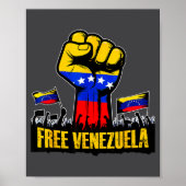 Venezuela Flag Venezuela Libre 2026  Poster (Voorkant)