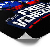 Venezuela Flag Venezuela Libre 2026  Poster (Hoek)