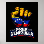 Venezuela Flag Venezuela Libre 2026  Poster (Voorkant)
