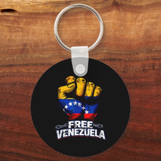Venezuela Flag Venezuela Libre 2026  Sleutelhanger (Voorkant)