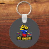 Venezuela Flag Venezuela Libre 2026  Sleutelhanger (Voorkant)