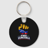 Venezuela Flag Venezuela Libre 2026  Sleutelhanger (Voorkant)