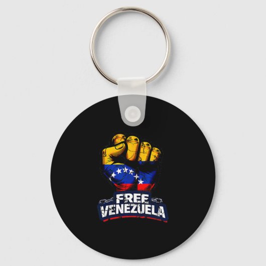 Venezuela Flag Venezuela Libre 2026  Sleutelhanger (Voorkant)