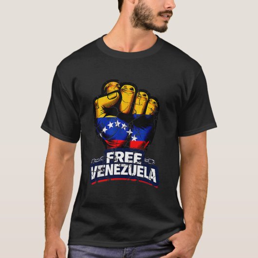 Venezuela Flag Venezuela Libre 2026 T-shirt (Voorkant)