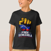 Venezuela Flag Venezuela Libre 2026  T-shirt (Voorkant)