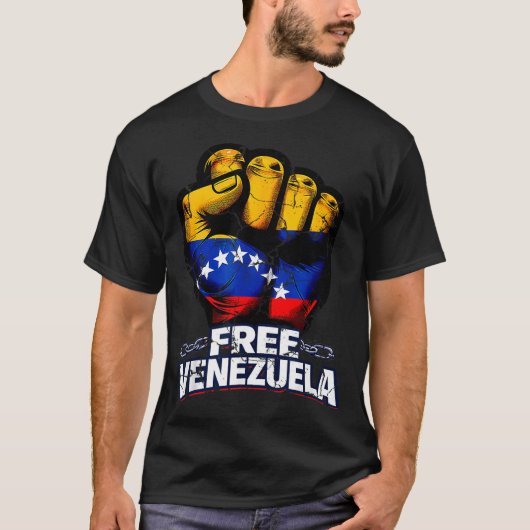 Venezuela Flag Venezuela Libre 2026  T-shirt (Voorkant)