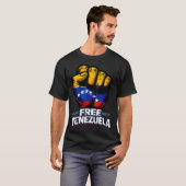 Venezuela Flag Venezuela Libre 2026  T-shirt (Voorkant volledig)