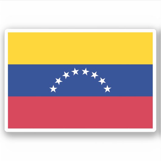 Venezuela flag vinyl stickers (Voorkant)
