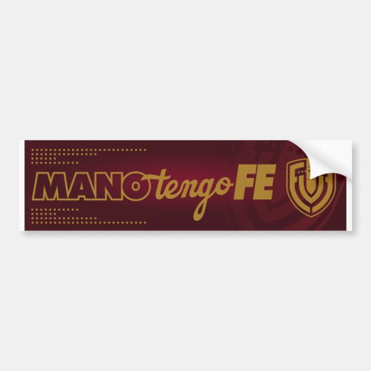 Venezuela Futbol Soccer | La Vinotinto Mano Tengo  Bumpersticker (Voorkant)