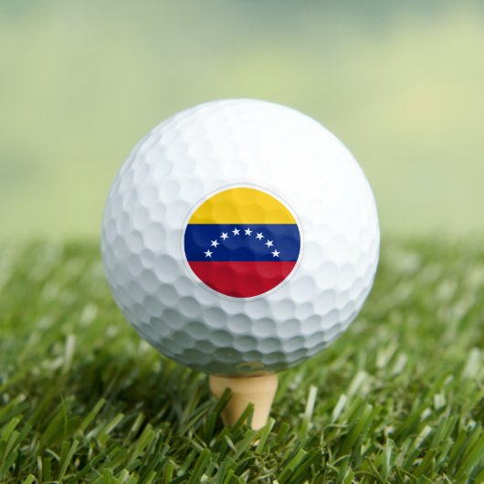 Venezuela Golf Balls, vlaggolfers / patriotten Golfballen (Insitu Shirt)