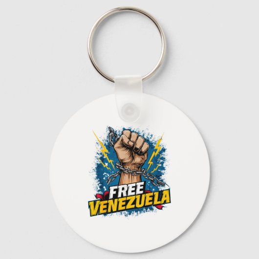 Venezuela Hart Venezuela Vlagontwerp Sleutelhanger (Voorkant)