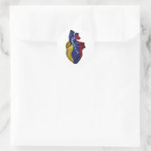 Venezuela Hartvlag Ronde Sticker (Tas)