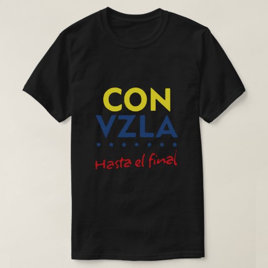 Venezuela Hasta el laatste shirt (Design voorkant)