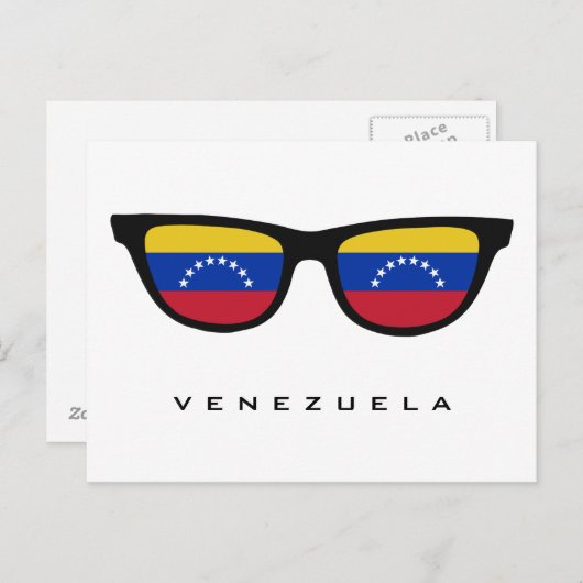 Venezuela heeft aangepaste tekst en kleuren briefk briefkaart (Voorkant / Achterkant)