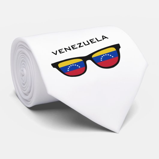 Venezuela heeft aangepaste tekst en kleuren stropd stropdas (Opgerold)