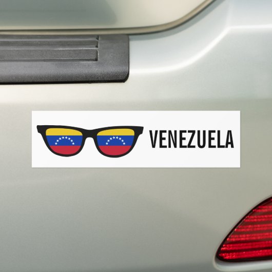 Venezuela heeft aangepaste tekst en kleurenbumpers bumpersticker (Op auto)