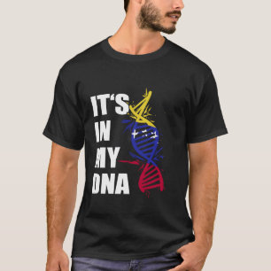 Venezuela Het zit in mijn DNA Proud Venezuela Vlag T-shirt