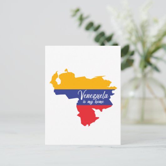 Venezuela is mijn thuis briefkaart (Staand voorkant)
