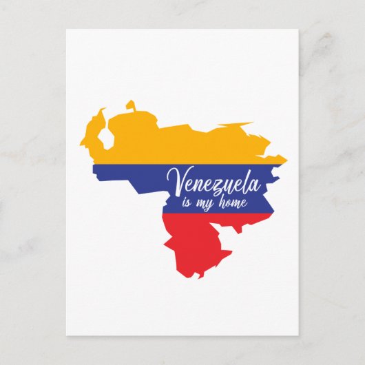 Venezuela is mijn thuis briefkaart (Voorkant)